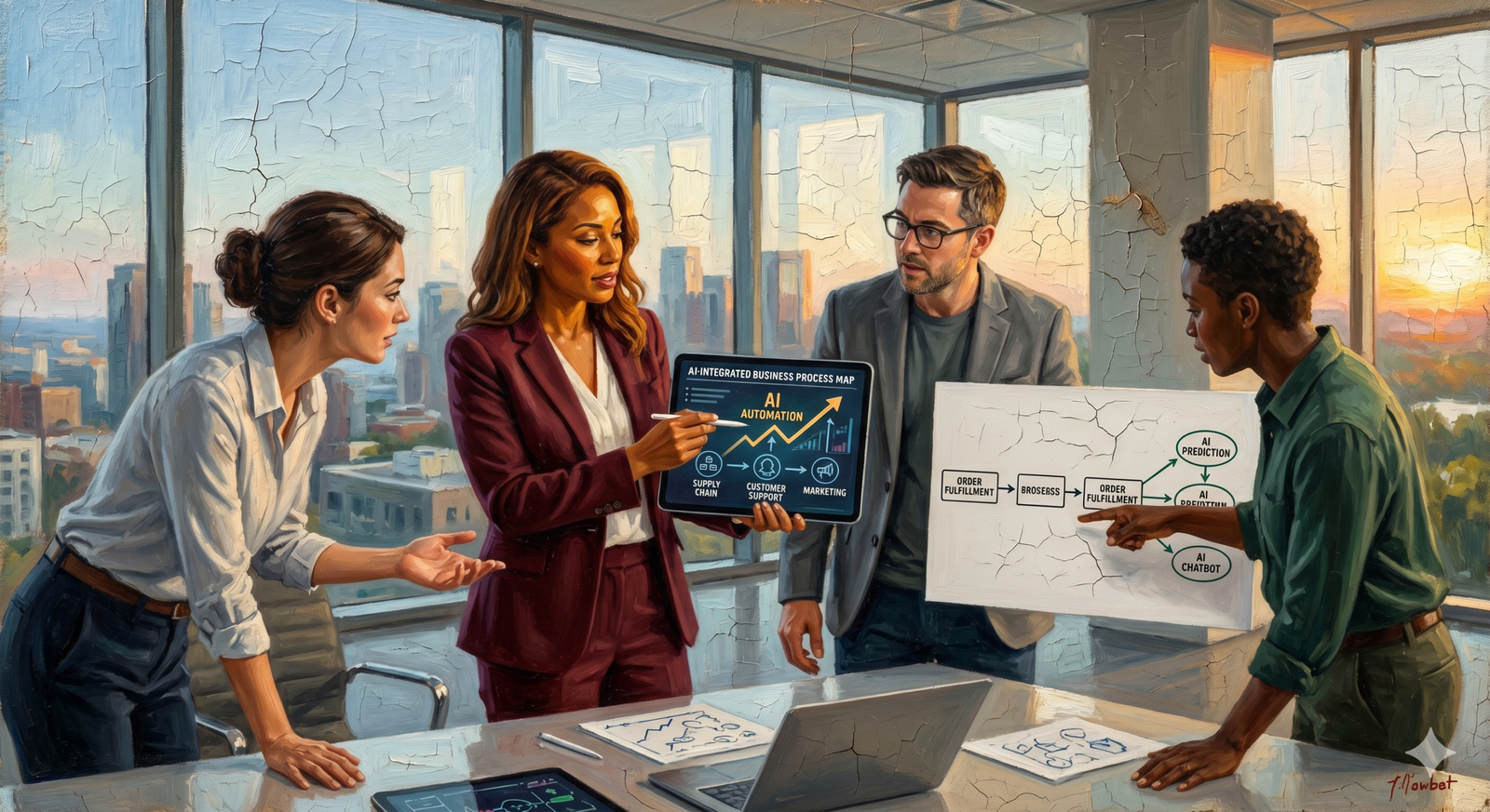 AI-powered business operations and technology infrastructure