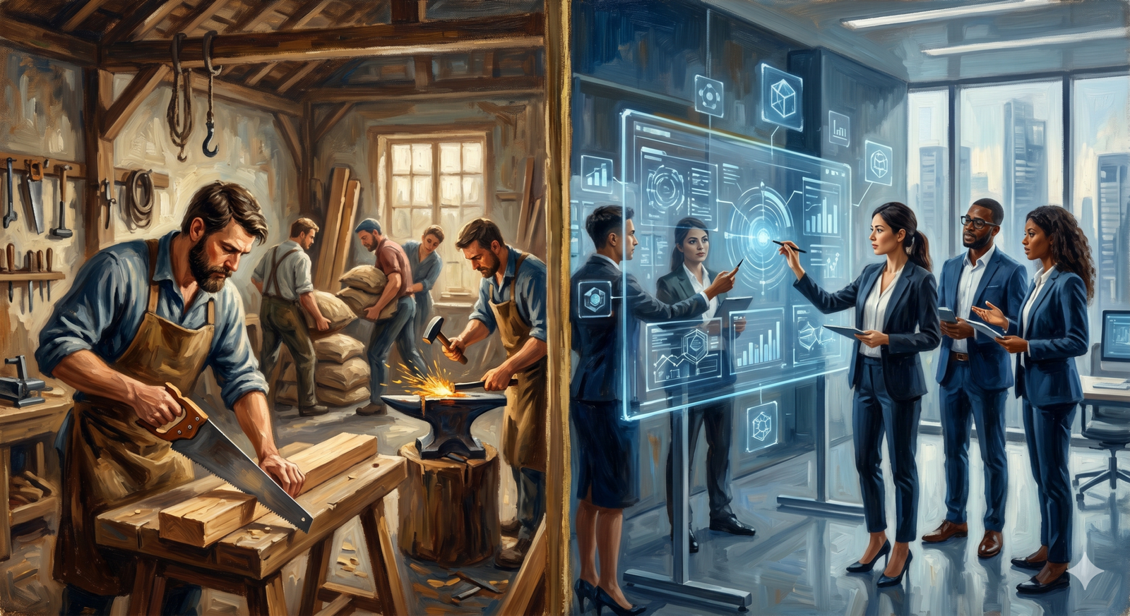 Consulting, organizational restructuring and digital transformation