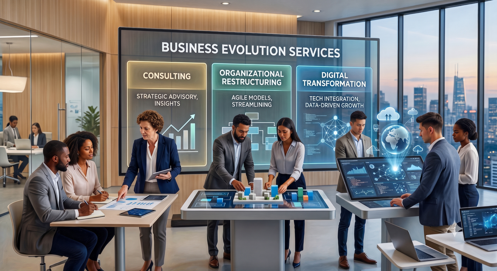 Consulting, Organizational Restructuring & Digital Transformation